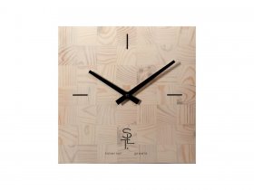 Часы настенные SLT 5196 CHESS WHITE WOOD в Коченёво - kochenyovo.mebel-nsk.ru | фото