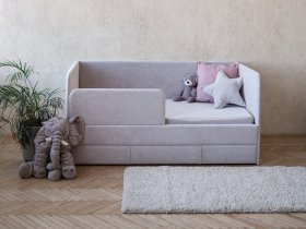 Диван-кровать Happy (светло-серый) в Коченёво - kochenyovo.mebel-nsk.ru | фото