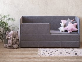 Диван-кровать Happy (темно-серый) в Коченёво - kochenyovo.mebel-nsk.ru | фото