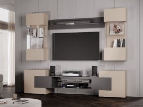 Гостиная Фэнтези (кашемир/графит) в Коченёво - kochenyovo.mebel-nsk.ru | фото