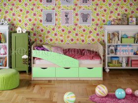 Кровать детская Бабочки 1,8 м в Коченёво - kochenyovo.mebel-nsk.ru | фото