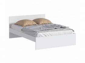 Кровать двуспальная 1,4м Бруклин СБ-3353 (белый) в Коченёво - kochenyovo.mebel-nsk.ru | фото