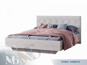 Кровать двуспальная 1,6м Кимберли КР-13 в Коченёво - kochenyovo.mebel-nsk.ru | фото