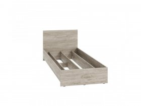 Кровать односпальная КР-080 Ронда (дуб крафт серый) в Коченёво - kochenyovo.mebel-nsk.ru | фото