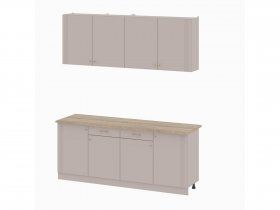 Кухонный гарнитур 2,0м Одетта (меланж/дуб сонома) в Коченёво - kochenyovo.mebel-nsk.ru | фото