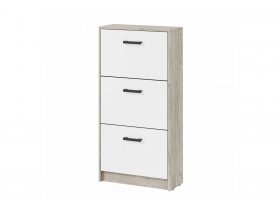 Обувница ОБ-3 Вега (дуб крафт серый/белый) в Коченёво - kochenyovo.mebel-nsk.ru | фото