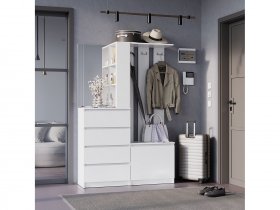 Прихожая Симпл ПР-04 (белый) в Коченёво - kochenyovo.mebel-nsk.ru | фото