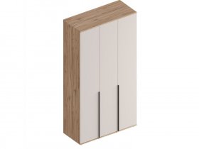 Шкаф 3-ств Сицилия (дуб альпийский/тефия) в Коченёво - kochenyovo.mebel-nsk.ru | фото