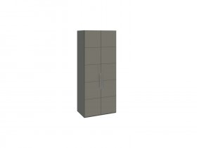 Шкаф для одежды с 2 дверями Наоми (джут/фон серый) СМ-208.07.03 в Коченёво - kochenyovo.mebel-nsk.ru | фото