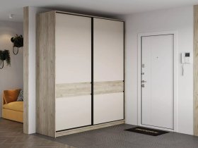 Шкаф-купе Бостон ШК-005 (2.0 м) (дуб крафт серый/кашемир) в Коченёво - kochenyovo.mebel-nsk.ru | фото