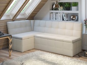 Скамья угловая со спальным местом «Домино» (кашемир) в Коченёво - kochenyovo.mebel-nsk.ru | фото