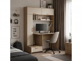Стол письменный Лайт 03.243  (плэйн/сатин) в Коченёво - kochenyovo.mebel-nsk.ru | фото
